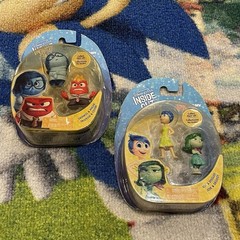 Inside Out Mini Figure Toy Lot Anger Disgust Joy Sadness TOMY 2015 1.5” Disney