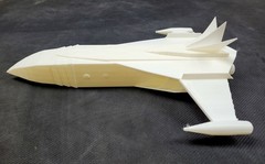 God Phoenix Starfighter Jet White 12 inches Display Prop & Fantasy 3D Printed
