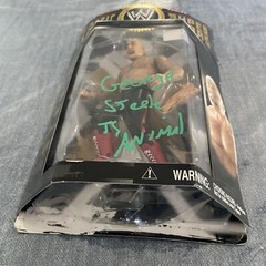 George The Animal Steele Autograph Hand Signed WWE Classic Green Ink SALE $199