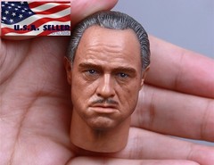 1/6 The Godfather Marlon Brando Head Sculpt For Hot Toys 12″ Figure Body ❶USA❶
