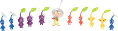 11 Figure Nintendo Super Mario Captain Olimar & Pikmin Set