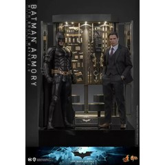 IN STOCK Hot Toys MMS750 The Dark Knight 1/6 Batman Armory with Bruce Wayne 2.0