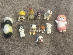 Mixed Lot Small Animal Mini Figures Set Penguin Dog Cat Plastic Multicolor