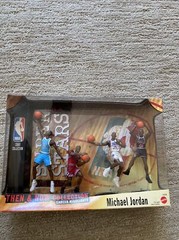NBA Michael Jordan Then & Now 4 Figures 1999 Chicago Bulls N Carolina All Stars
