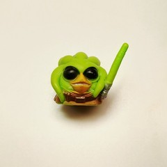 Angry Birds Star Wars Telepods – Kit Fisto Bird -Jedi Series 2 Green Light Saber