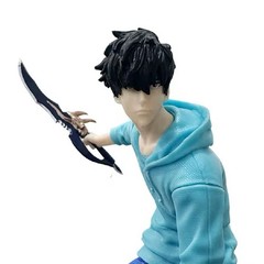 Solo Leveling Sung Jinwoo Shadow Monarch Figure PVC 21cm Statue Arise