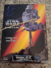 Star Wars Power Of The Force Imperial AT-ST Scout Walker Vehicle New