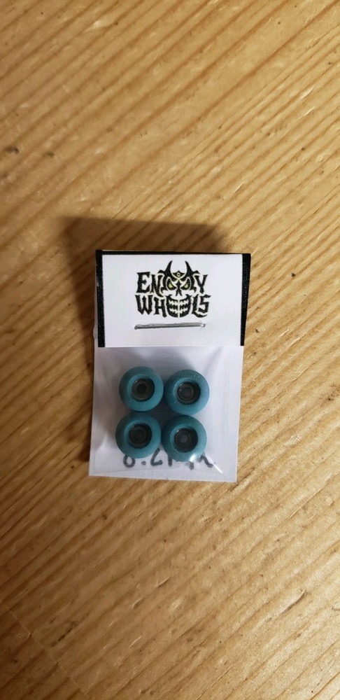 New Set Of Entitity Fingerboard wheels TEAL/BLUE.