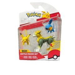 Pokemon PIKACHU MUDKIP & BOLTUND Battle Action Figure Set 2021 NEW NIP