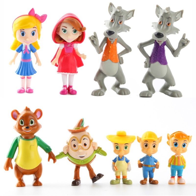 Goldie & Bear Disney Playset 9 Figure Cake Topper * USA SELLER* Toy Doll Set