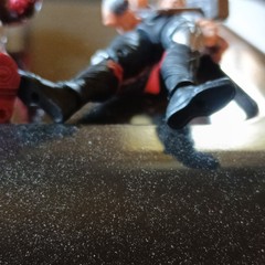 Marvel Iron Man & Thor Plastic Action Figure Lot w/ Hammer, Red/Silver/Black