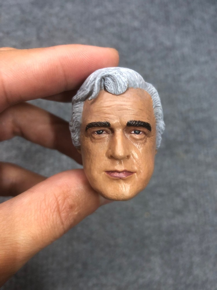 1/6 Custom Superman Returns Jor-El Marlon Brando Head Sculpt for Action Figure