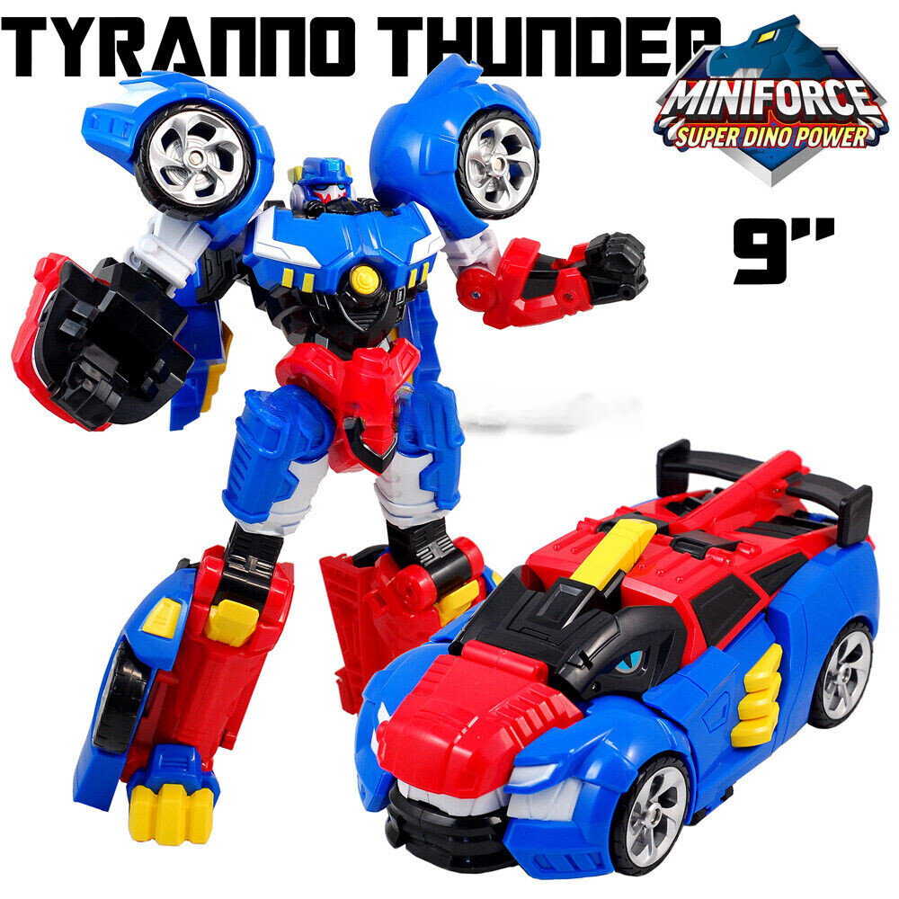 Toys MiniForce Super Dino Power FORCE TRIG Triceratops Rider Robot Knight Figure
