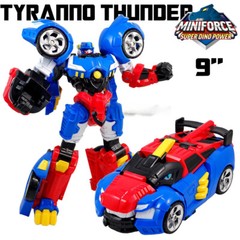 Toys MiniForce Super Dino Power FORCE TRIG Triceratops Rider Robot Knight Figure