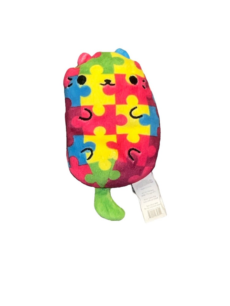 CEPIA CATS VS PICKLES 4″ BEAN-BAG PLUSH #019 PUZZLE PUSS Series 1 Cat Kitty