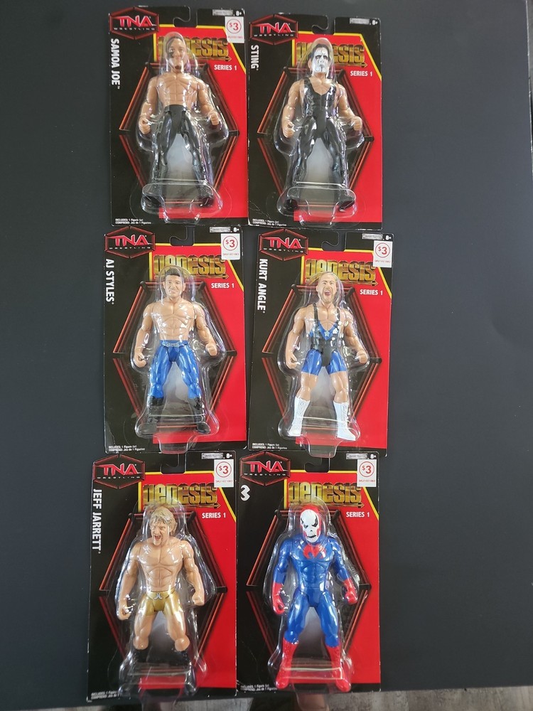TNA Genesis Samoa Joe AJ Styles Jeff Jarrett Suicide Sting Kurt Angle Series 1
