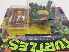 TMNT Michaelangelo Soft Head 1988 Playmates MOC 10 Back Unpunched Fan Club Flyer