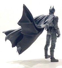 PB-MF-C-BATM: Custom wired cape for McFarlane Robert Pattinson Movie Batman