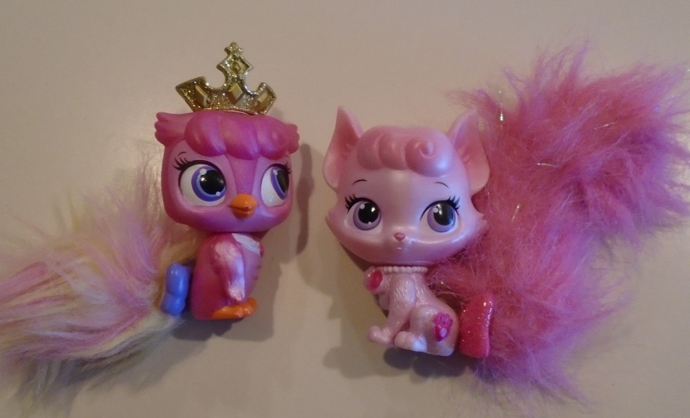 Disney Princess Palace Pets Furry Tails Lot ~ Aurora’s Owl & Cat