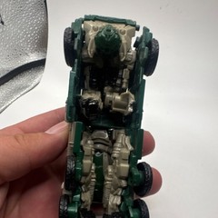 Transforming Truck Action Figure Green Gray Black Plastic Vehicle