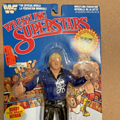 WWF LJN wrestling superstars Bobby “the brain” Heenan wrestling figure W/Poster