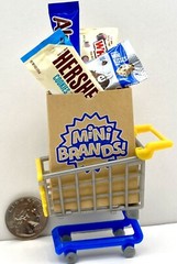 Zuru Mini Brands Halloween Miniature Candy Mixed 8 Pieces 2 Bags & Cart