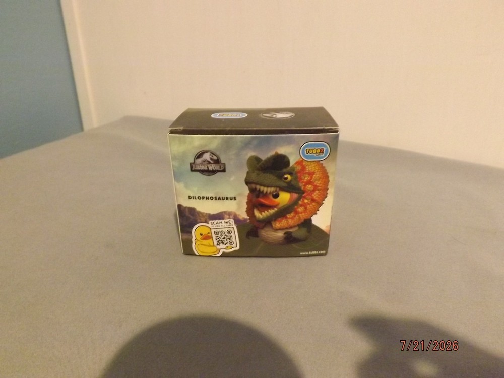 Mini Tubbz Jurassic Park Dilophosaurus Rubber Duck NEW