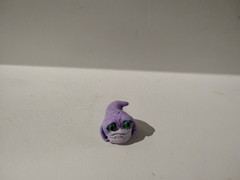 Ziro the Hutt Baby Figure, Custom Star Wars, Handmade, Hand Painted 1 Of A Kind