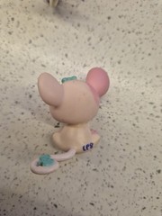 littlest pet shop LPS Pretty In Paris Blythe B14 Poodle #1862 Pink Rat #1863