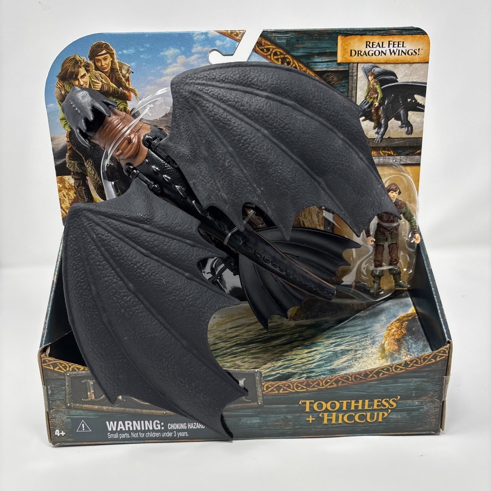 Spin Master How to Train Your Dragon Toothless & Hiccup Figure 2-Pack Dreamworks