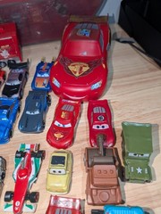 Disney Pixar Cars Die-Cast Model Lot of 34 + 11 Plastic + Carrying Case Mattel