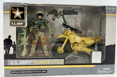EXCITE United States Army Official Offroad Motorcycle Runner Cycle Action Figure