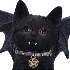 Nemesis Now Vampuss Black Bat Cat Figurine 16cm, Resin, Black, Black Bat Cat Fig