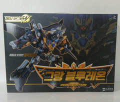 Metal Cardbot W Grand Blue Leon Dark Edition Blaion Bluecop Transforming Robot
