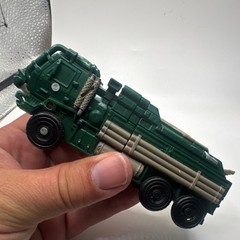Transforming Truck Action Figure Green Gray Black Plastic Vehicle
