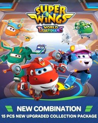 Super Wings Airplane Robot Figures 15-Pack-~