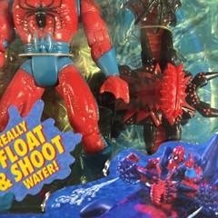 (4) SPIDER-MAN WEB SPLASHER HYDRO-BLAST ACTION FIGURE TOYBIZ NEW VENOM KAYAK