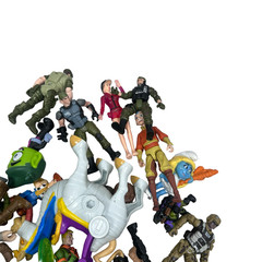 Mixed Action Figure Loose Collectible Toys Assorted Characters Heroes Lot of 53