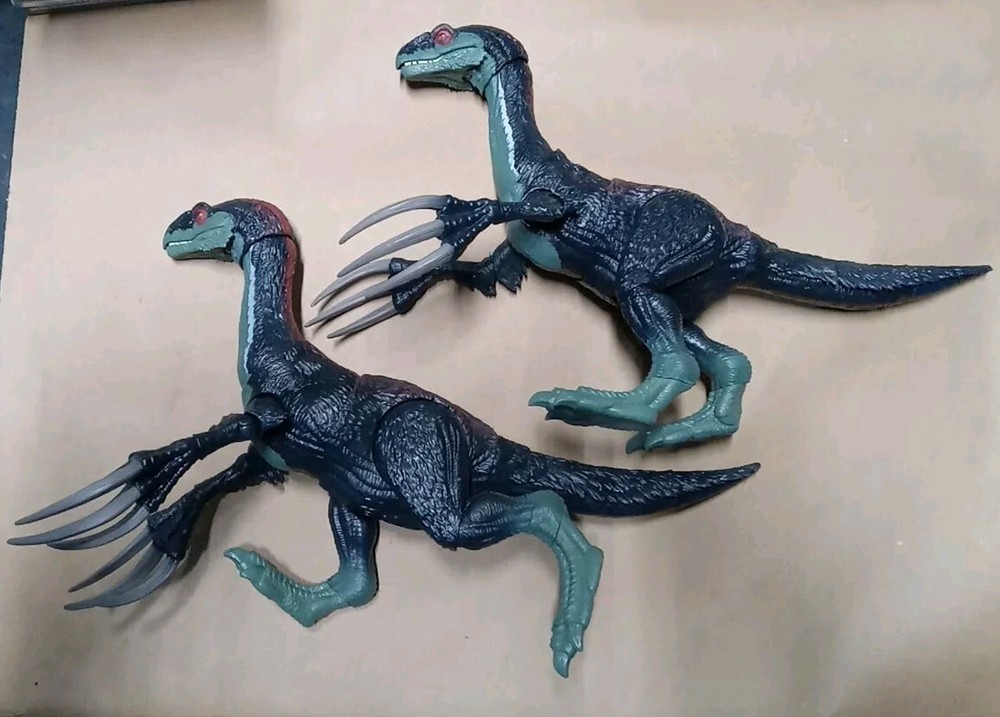 2 x Mattel Jurassic World Dominion Therizinosaurus Sound Slashin Dinosaur Toy 22