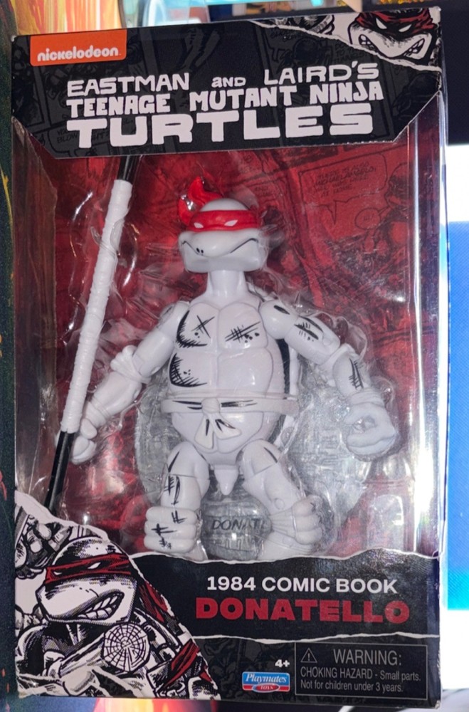 Playmates Toys Donatello TMNT Comic Book Action Figure Boxed 2025 Includes Staff