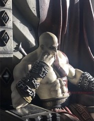 Gaming Heads God of War Kratos Throne Deluxe Edition Statue In Stock NEW 🔥
