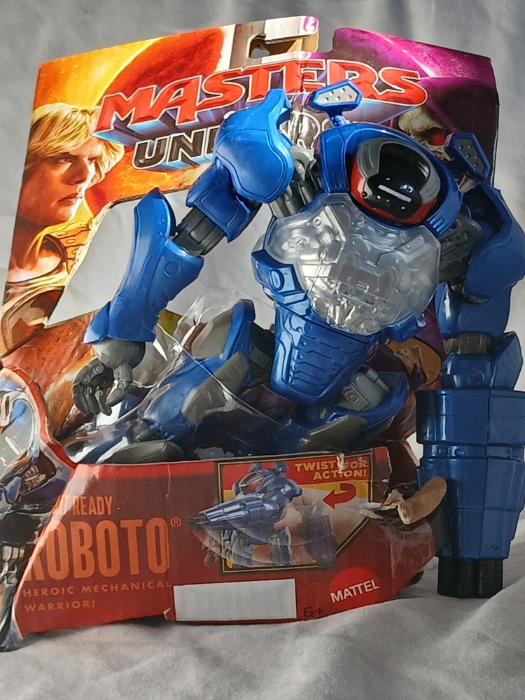 Masters of the Universe 2026 Movie Combat Ready Roboto 5.5″ ▪︎ DAMAGED BOX 3️⃣