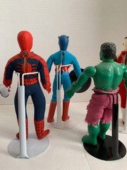 VINTAGE MEGO Avengers LOT Spiderman, Hulk, Iron Man, Falcon, Cap America, Thor