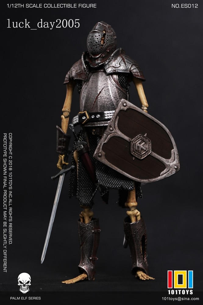 101TOYS ES012 PALM ELF SERIES- Skeleton Medieval Knight C 1/12 6″ ACTION FIGURE