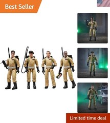 40th Anniversary Ghostbusters O-Ring Action Figure Set – 4 Figures & Accessories