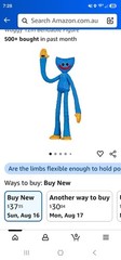 McFarlane Toys Poppy Playtime Huggy Wuggy Bendable 12″ Action Figure