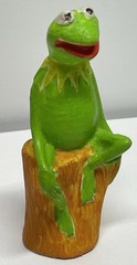 VTG KERMIT Figure Jim Henson’s MUPPETS Kermit the Frog Plastic RARE Made USA