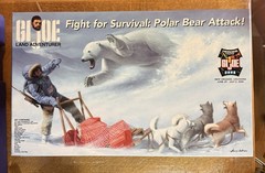 2006 GI Joe Land Adventurer Fight For Survival: Polar Bear Attack Complete Set