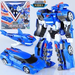Tobot V Galaxy Detectives Captain Zack Figure Shark Transform Robot Boy Toy Car
