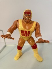 hulk hogan vintage 1990 hard plastic figure 5”